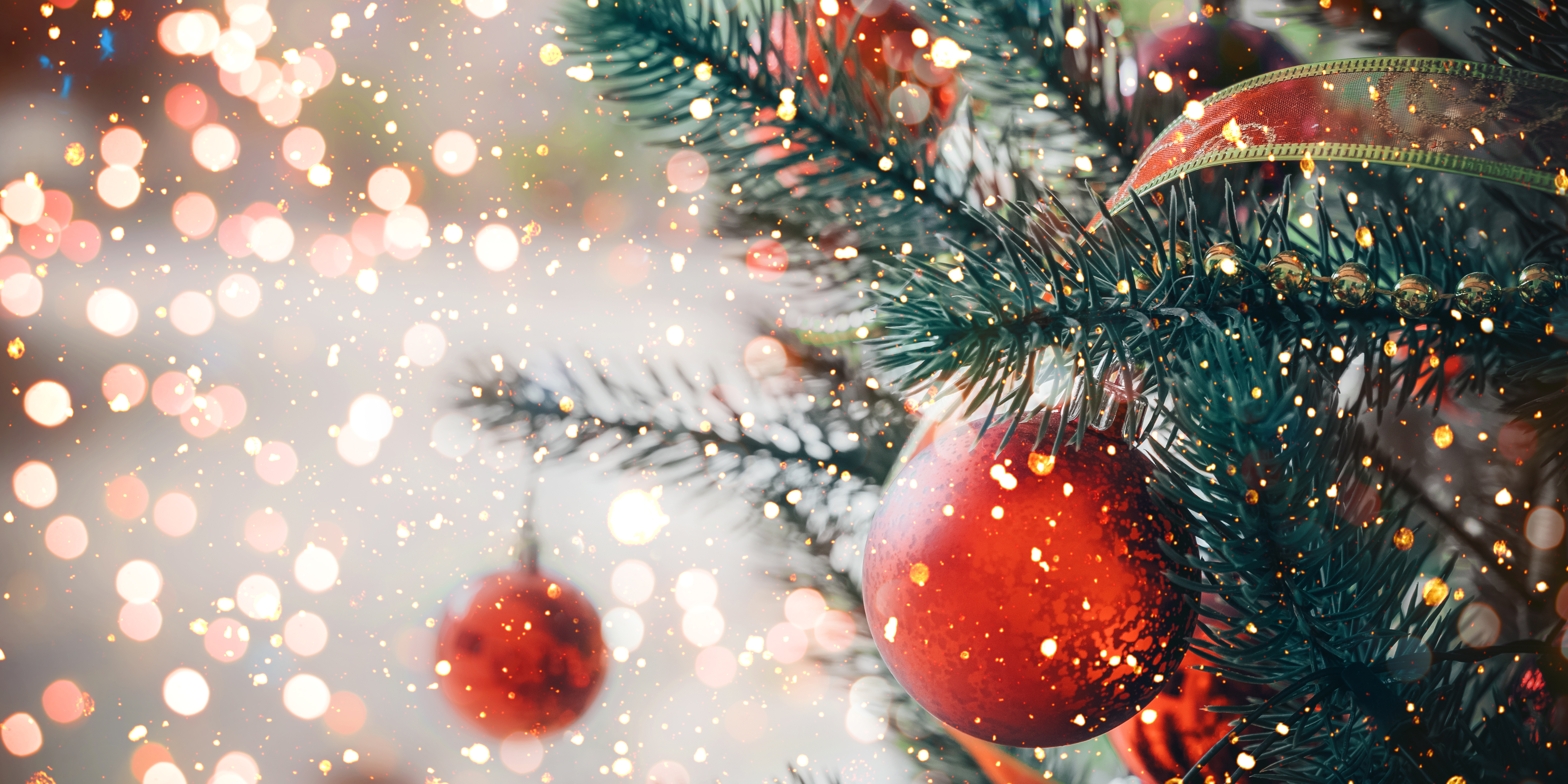 Decorations on a Christmas Tree